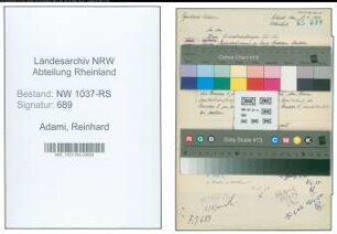 Entnazifizierung Reinhard Adami , geb. 00.00.0000 (Lehrer)