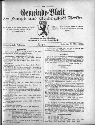 1907,13: No. 13, 31. März 1907