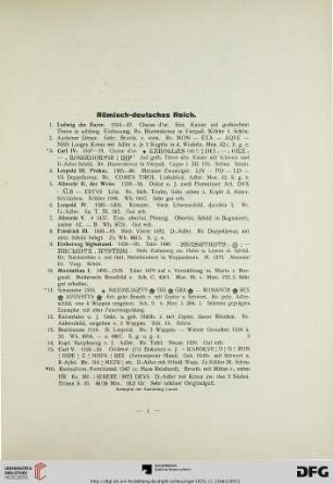 [Römisch-Deutsches Reich, Böhmen, Ungarn, etc.] (Nr. 1-469)
