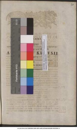 Programma in Exseqviis Ivvenis Praestantissimi Andreae Kravsii Sacrarvm Litterarvm Cvltoris P. P. In Academia Ienensis