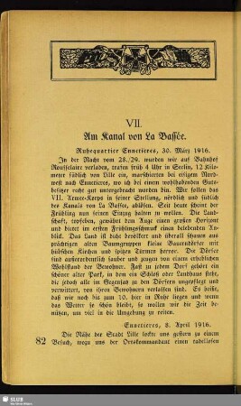VII. Am Kanal von La Bassée