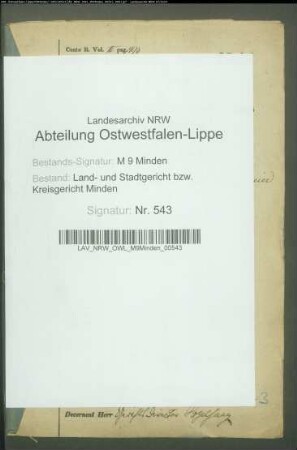 Sonstige: Hagemeier, Johann Heinrich: