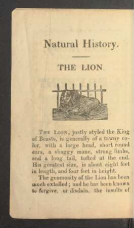 [The Lion, the Horse, the Dog, the Rabbit, the Rat, the Swan]