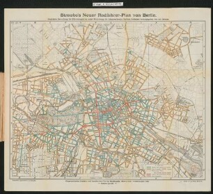 Straube's Neuer Radfahrer-Plan von Berlin