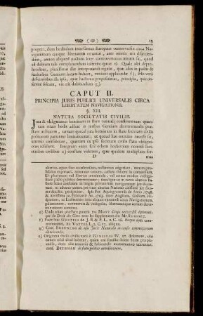 Caput II. Principia Juris Publici Universalis Circa Libertatem Navigationis.