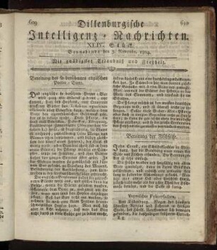 XLIV. Stück... den 3. Novembr. 1804 - XLVII. Stück... den 24. Novembr. 1804.