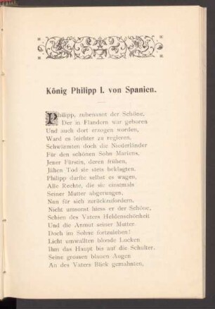 König Philipp I. von Spanien.