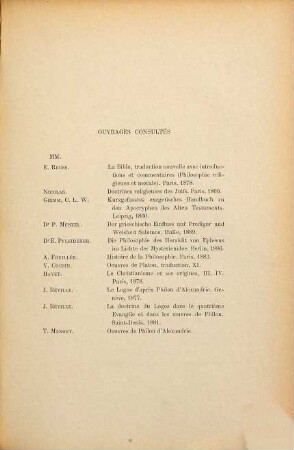 Étude historique et critique sur la Sapience de Salomon, la pensée Juive, la pensée Grecque et leurs rapports avec la pensée Chrétienne : Thèse