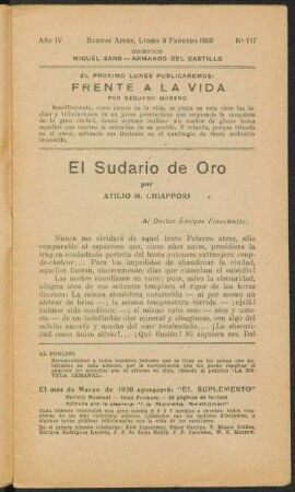 1920004117: El sudario de oro