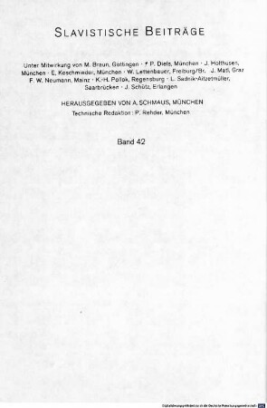 The portrayal of the German in Russian novels : Gončarov, Turgenev, Dostoevskij, Tolstoj