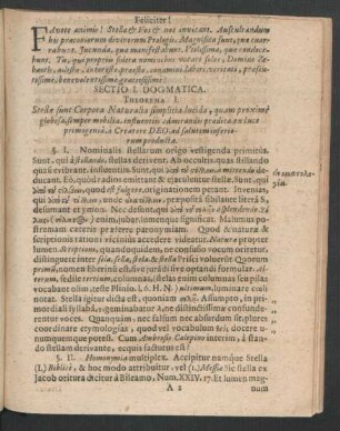 Sectio I. Dogmatica.