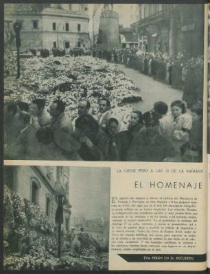 El homenaje : La calle Perú a las 12 de la mañana