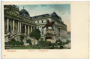 Budapest. Burggarten mit Prinz-Eugen-Denkmal