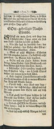 GOtt-geheiligte Nacht-Stunde