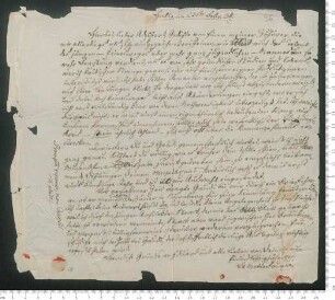 Brief von Friedrich de La Motte- Fouqué an Adelbert von Chamisso