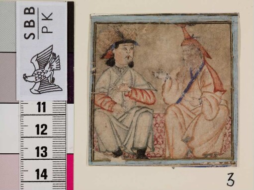 Mongolischer Herrscher auf dem Thron
