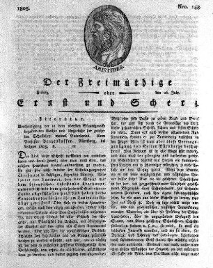 Nro. 148, Freitag den 26. July