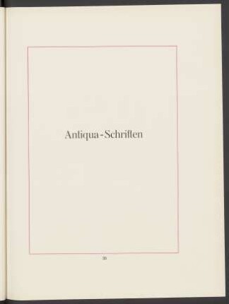 Antiqua-Schriften