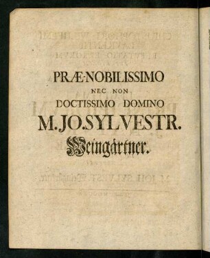 2-4, Prae-Nobilissimo Nec Non Doctissimo ...