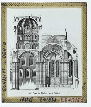 Mainz, Dom : Schnitt durch den W-Chor