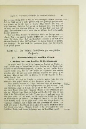 Kapitel IX. Der Aufstieg Deutschlands zur europäischen Großmacht