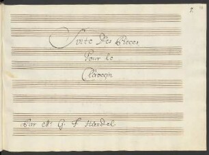Suiten. Arr; cemb; g-Moll; HWV 432