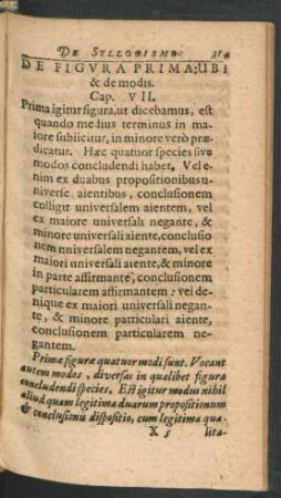 De Figura Prima Ubi & de modis. Cap. VII.