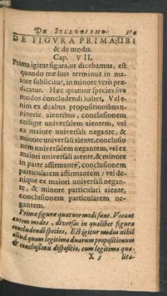 De Figura Prima Ubi & de modis. Cap. VII.
