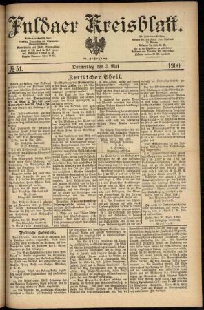 Ausgabe vom Donnerstag, den 03. Mai 1900.