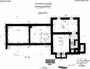 Hochdorf (b Horb): Haltepunkt Verwaltungsgebäude Grundriß Untergeschoß