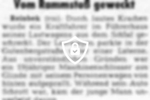 Vom Rammstoß geweckt