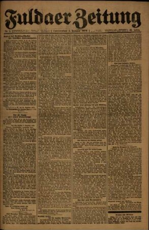 1919: Fuldaer Zeitung