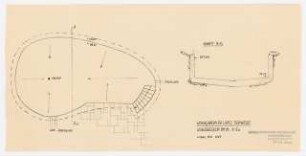 Garten Dr. Lautz, Frankfurt/Main: Technischer Plan Wasserbecken 1:50
