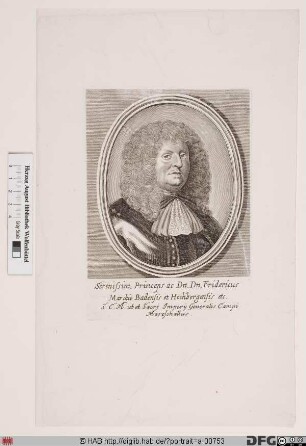 Bildnis Friedrich VI., Markgraf von Baden-Durlach (reg. 1659-77)