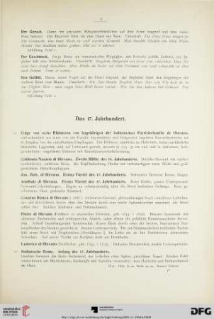 Das 17. Jahrhundert (Nr. 21-91)