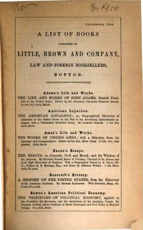 The private correspondence of Daniel Webster : Edited by Fletcher Webster. In two volumes, I