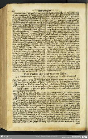 Auslegung des hunderten Psalms