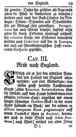 Cap. III. Reise nach England.