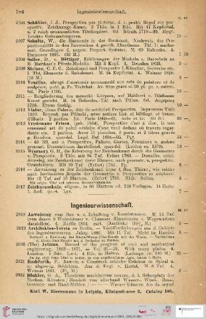 Ingenieurwissenschaft (Nr. 2918 - 2950)