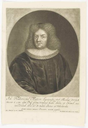 Bildnis des Joh. Fridericus Mayer