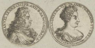 Bildnis des Emanuel Leberecht von Anhalt und der Gisela Agnes von Rathen