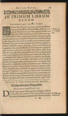 In Primum Librum Regum.