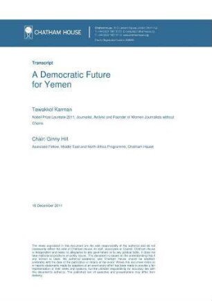 A democratic future for Yemen
