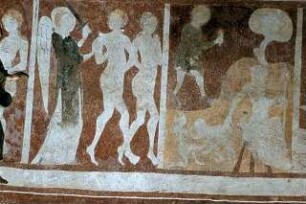 Gott segnet Adam und Eva, Versuchung Evas, Sündenfall und Vertreibung aus dem Paradies