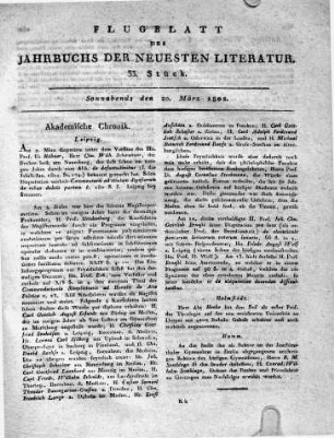 1802-03-20 : 33. Stück