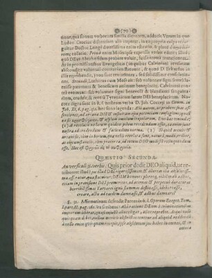Quaestio Secunda.