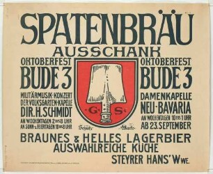 Plakat: Oktoberfest im Spatenbräu-Ausschank, München
