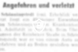 Angefahren und verletzt