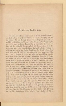 Vorrede zum dritten Teil