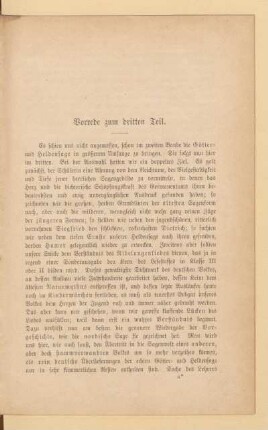 Vorrede zum dritten Teil